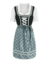 Romy | Damen Oktoberfest Trachten Dirndl in Taubenblau