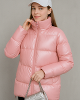 Julia - Moderne und bequeme Winterjacke in Rosa