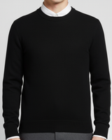 Rundhals-Pullover Für Herren - Francesco in Schwarz