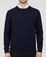 Rundhals-Pullover Für Herren - Francesco in Dunkelblau