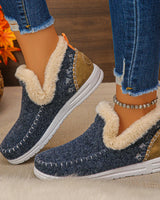 MARLA | Kuschelwarme & Rutschfeste Winter-Schuhe für Frauen – Elegant. Sicher. Bequem in Marineblau