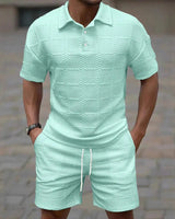 Draven™-Set mit Hochwertigem, Strukturiertem Stoff und Modernem Design in Blau