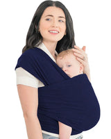 Rückenunterstützende Babytrage - CuddleWrap in Dunkelblau
