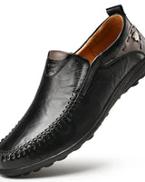 Oreno - zeitlose Loafer in Schwarz