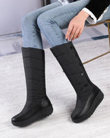 Althea™-Stiefel mit Fleecefutter und Wärmeisolierung – für warme, stabile und geschützte Füße im Winter. in Schwarz