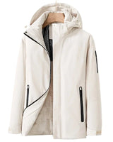 Elfriede | Damen Wasserdichte Winterjacke mit Fleece-Futter in Elfenbeinweiß