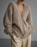 Gisela | Luxus Cardigan in Beige