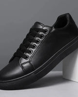Gabriel | Herren Leder Sneaker Elegant Modern Komfort in Schwarz