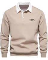Aron | Golf Polo Pullover in Beige
