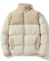 Unisex-Steppjacke mit Korddetails - Aiden in Khaki