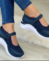 Emilia - Sneaker mit Klettverschluss in Dunkelblau