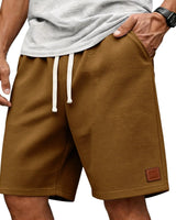 Garenix - Strukturierte Athleisure-Shorts in Braun