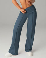 Barcelona™ Damenhose mit hohem, formendem Bund und geradem, lockerem und komfortablem Schnitt in Marineblau
