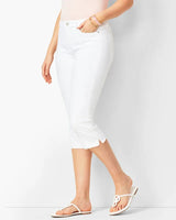 Sorelly™ Capri-Jeans Mit Schmaler Passform Und Dezentem Schlitzsaum in Weiß