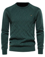 Herren-Strickpullover in Grün