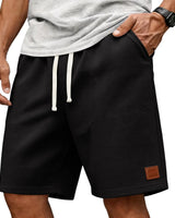Garenix - Strukturierte Athleisure-Shorts in Schwarz