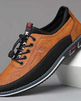 Milan™ Premium-Ledersneaker mit Schnellverschluss-System in Hellbraun