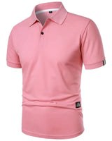 Horatio - Knitterfreies Sommer-Poloshirt in Rosa