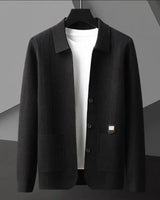 Nolan™ Strickjacke aus Strukturiertem Strick mit Hochwertiger Verarbeitung / Lässige Eleganz für Kühlere Tage! in Schwarz