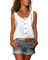 Nyla - Damen-Tanktop im trendigen Design in Weiß