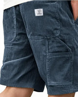 Lucas - Veredelte Cargoshorts in Marineblau