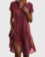 Rynissa - elegantes Midikleid in Rot