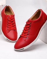 Veganer Leder-Sneaker - Homero in Rot