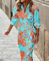Leila - Elegantes Partykleid mit Spitzendetails in Hellblau