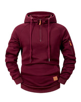 Mason – Sportive Zip-Hoodie in Rot