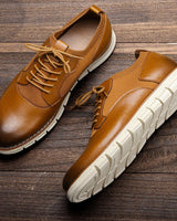 Silas - Schnürschuhe mit rutschfester Sohle in Braun