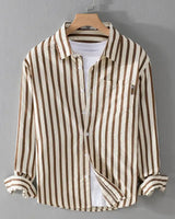 ALVES™ | KLASSISCHES GESTREIFTES HEMD in Khaki