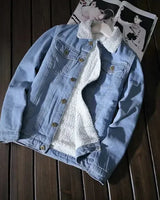 Nordwind™ Jeansjacke mit Ultra-Weichem Thermofutter / Der Winter Hat Keine Chance Gegen Dich! in Hellblau