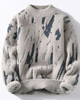 RILEY -Winterdesign-kunstpullover in Beige