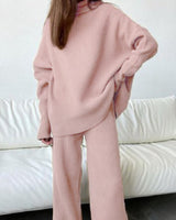 Ruth | Zweiteilige Sets Herbst Winter Homewear in Rosa