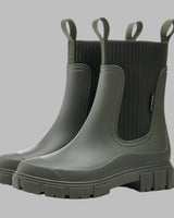 Damen wasserabweisende Chelsea Boots in Grün