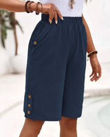 Valentina | Lässige Passform Shorts in Dunkelblau