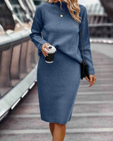 Teli | 2-Teiliges Set aus Pullover und Rock in Blau