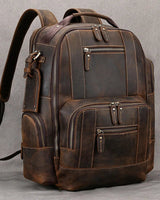 SummitCarry – Vintage Reiserucksack Aus Rindsleder in Dunkelbraun