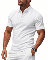 Dalmor™-Polohemd mit Schmaler Passform und Minimalistischem Stil in Weiß