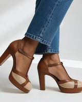 Ida - Retro Elegante Pumps in Braun