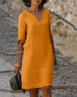 Sara - Stylisches Sommerkleid in Orange