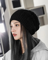 Lässige Damen Winter Beanie - Nina in Schwarz