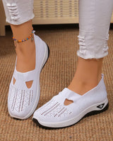 Madelline - Damen-Slipper mit Keilabsatz in Weiß