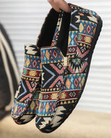 Dashiell | Gewebtes Muster Geflochten Loafer in Schwarz