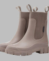 Damen wasserabweisende Chelsea Boots in Taupe