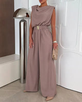 Lussaire™-Overall mit Strukturiertem Schnitt und Hochwertiger Verarbeitung in Khaki