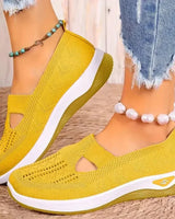 Madelline - Damen-Slipper mit Keilabsatz in Gelb