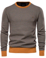 Steinmann | Herrenpullover mit Rautenmuster in Khaki