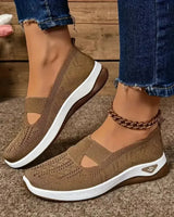 Madelline - Damen-Slipper mit Keilabsatz in Braun