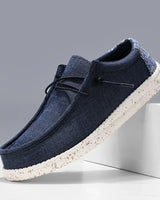 Ethan - Gestanzte Schnürschuhe in Marineblau